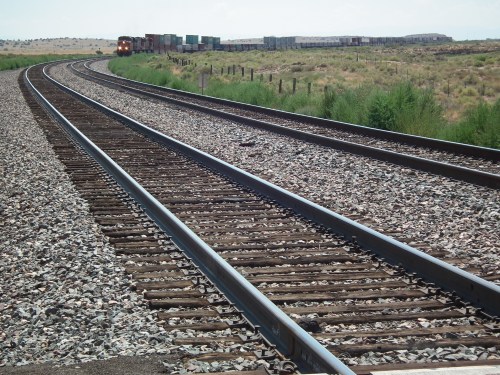 Esperando que pase el tren