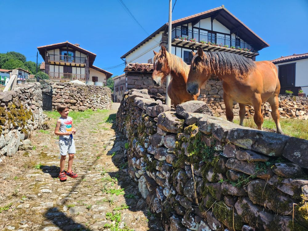 Paseando por el barrio de Bozate, Arizcun.